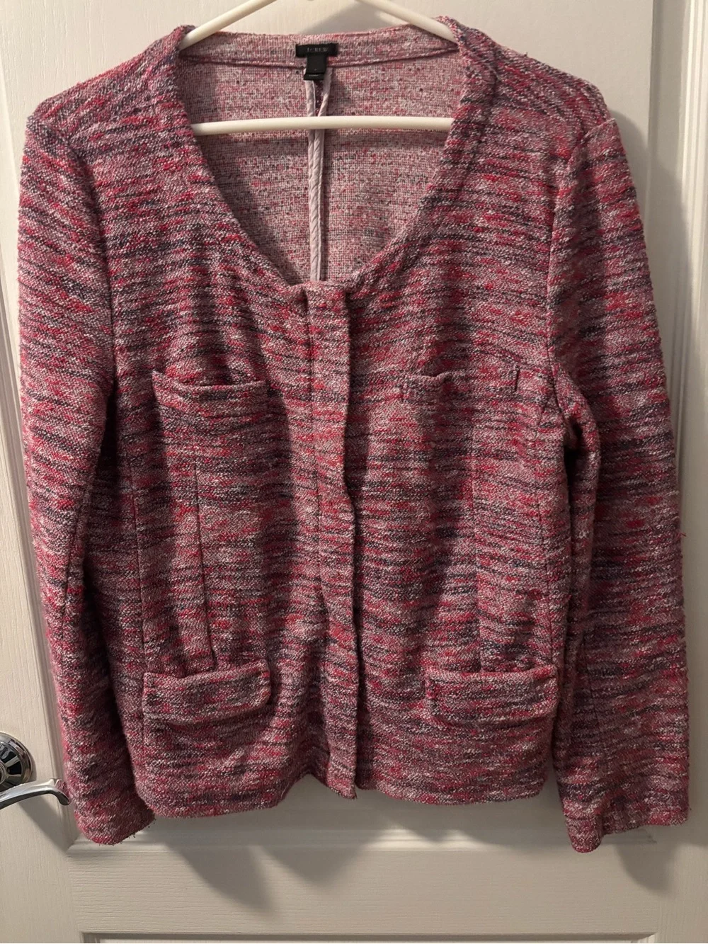 JCrew size large pink and purple space dyed